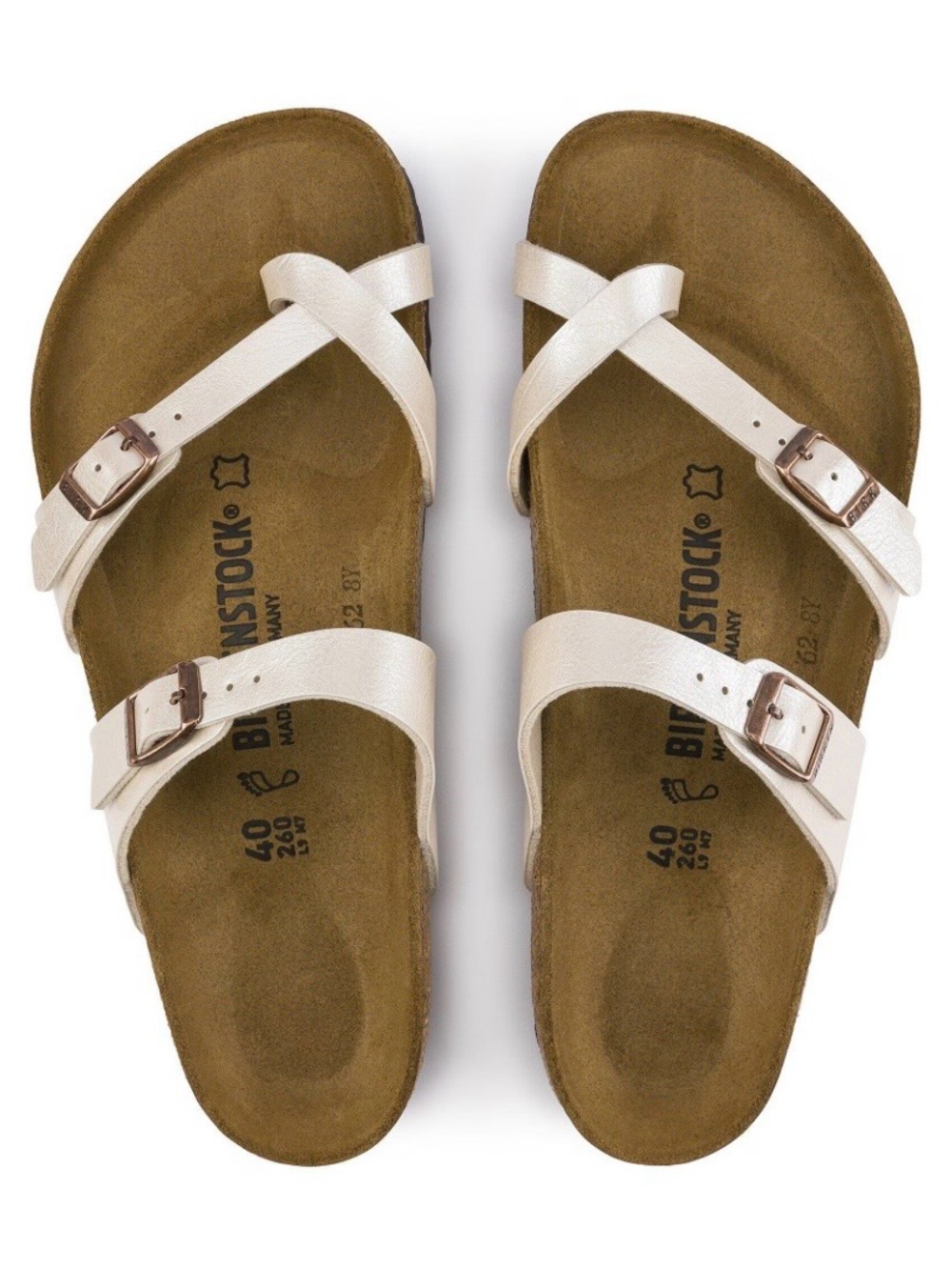 Like new! Birkenstock Antique Lace Burko-flor Mayari Toe-Loop Sandals size 41